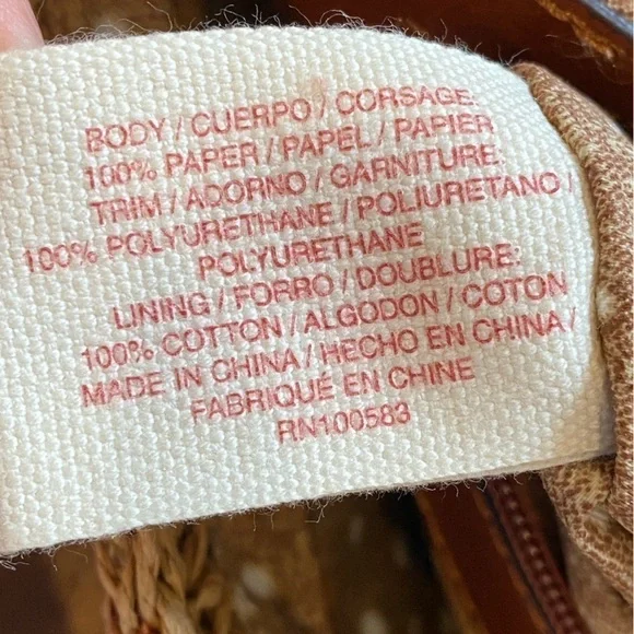 NWT Raffia Lucky Brand bucket purse - Picture 11 of 11